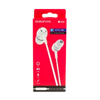 Наушники внутриканальные Borofone BM36 с микр. белый (1/34/136)