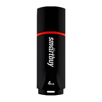Флеш-накопитель Smartbuy Crown 4GB USB2.0 пластик черный