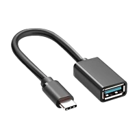 Адаптер KS-IS KS-725 Type-C (m)-USB3.1 (f) OTG черный