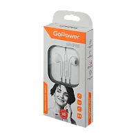 Наушники вставные GoPower GPHP05 белый (1/480)