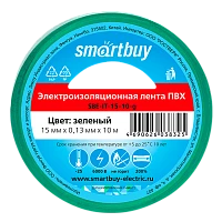 Изолента Smartbuy 15мм*10м ПВХ зеленый