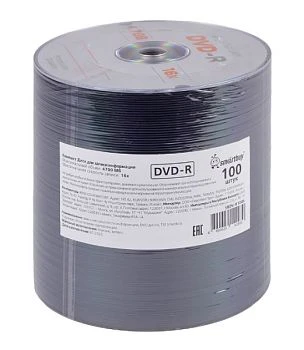 Диск DVD-R Smartbuy 4.7GB 4x 100шт. Б/УП (100/600)