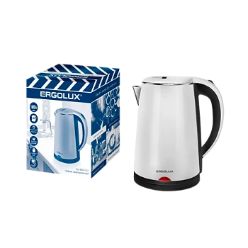 Электрочайник Ergolux ELX-KS09-C41 1600W 1.8л черный белый (1/12)