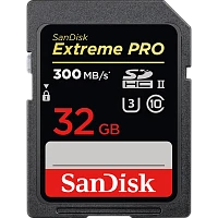 Карта памяти SD SanDisk Extreme Pro 32GB Class10 UHS-II (U3) 300 МБ/сек