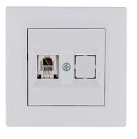 Розетка интернет Makel KAREA RIZZ 1гн. 16A белый 88001035