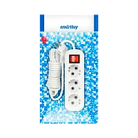 Удлинитель Smartbuy 3р.С/З 16A 7.0м с выкл. ПВС 3x1мм² белый (1/30)