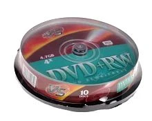 Диск DVD+RW VS 4.7GB 4x 10шт. cake box (10/200)