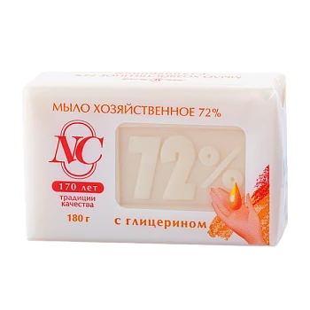 Мыло Невская Косметика Хозяйственное с глицерином 180г (1/36)
