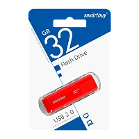 Флеш-накопитель Smartbuy Dock 32GB USB2.0 пластик красный 