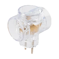 Разветвитель Toker 3Т 3р.Б/З 6A в индивидуальной упаковке с подвесом лимонный (1/50)