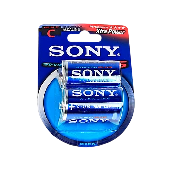 Батарейка Sony Stamina Plus LR14 C BL2 Alkaline 1.5V (2/24/96)
