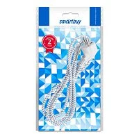 Сетевой шнур в тканевой оплетке с заземлением 1,8 метра, 10А/2,2кВт, белый (1/100)