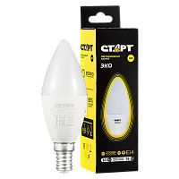 Лампа светодиодная Старт Candle C37 E14 10W 2700К 220V свеча WS (1/10/100)