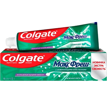 Зубная паста COLGATE Нежная мята МаксФреш 100мл (1/72)