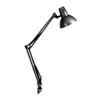Светильник настольный Camelion KD-312 60W 230V E27 струбцина черный (1/12)