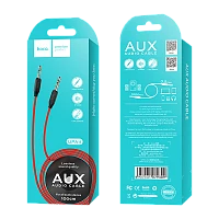 Кабель AUX HOCO UPA11 Jack 3.5mm (m)-Jack 3.5mm (m) 1м TPE черный (1/30/300)