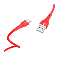 Кабель HOCO X45 USB (m)-microUSB (m) 1м 2.4A силикон красный (1/22/220)