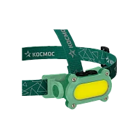 Фонарь налобный Космос 503Lit 7WCOBLED+красный 1COBLED+REDChip от аккум IP54 4 режима зел (1/25/50)