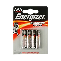 Батарейка Energizer PLUS+Power Seal LR03 AAA BL4 Alkaline 1.5V (4/48)