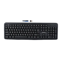 Клавиатура беспроводная GoPower GPK02 классическая USB черный (1/20)