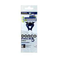Бритва одноразовая DORCO "PACE5 PRO" 5 лезвий с триммером 1шт. (1/10)