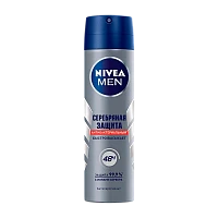 Дезодорант мужской Nivea Серебряная защита спрей 150мл (1/12)