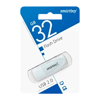 Флеш-накопитель Smartbuy Scout 32GB USB2.0 пластик белый 