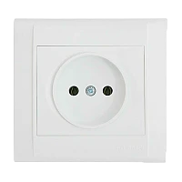 Розетка Makel Defne 1гн. 16A Б/З керамика белый 42001002 (1/12)