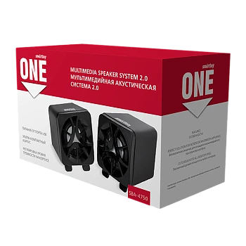 Колонки 2.0 Smartbuy ONE 3W USB+Jack 3.5мм черный (1/40) 