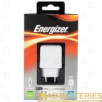 Сетевое З/У Energizer Classic 1USB 2.1A с кабелем Lightning белый