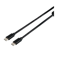 Кабель Atcom Type-C (m)-Type-C (m) 0.8м ПВХ черный (1/10/500)