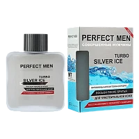 Лосьон после бритья XXI CENTURY Perfect Men Turbo Silver Ice для чувствительной кожи 100мл (1/48)