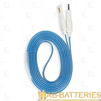 Кабель Smartbuy iK-512s USB (m)-Lightning (m) 1.2м 2.1A силикон зеленый (1/500)