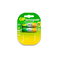 Аккумулятор бытовой GP HR6 AA BL2 NI-MH 1600mAh в пластиковой упаковке (2/20/200) R