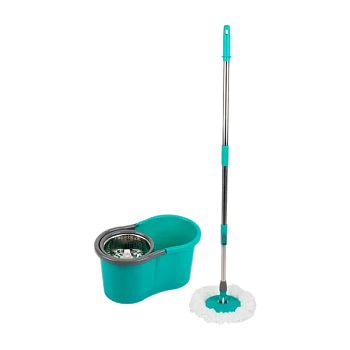 Швабра для пола Рыжий кот MINI «Торнадо» 115см телескопическая с ведром