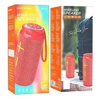 Портативная колонка Borofone BR24 bluetooth 5.3 FM/TF/USB/AUX красный (1/40)
