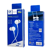 Наушники внутриканальные GFPower M07 с микр. белый