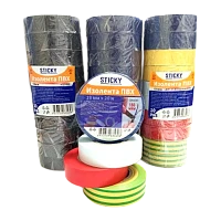 Изолента STICKY 19мм*20м ПВХ синий (1/10/36/200) 
