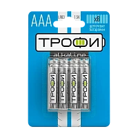 Батарейка Трофи LR03 AAA BL8 Alkaline 1.5V (8/80/640/30720)