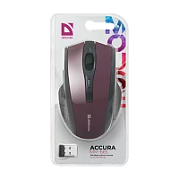 Мышь беспроводная Defender MM-665 Accura классическая USB красный (1/40)