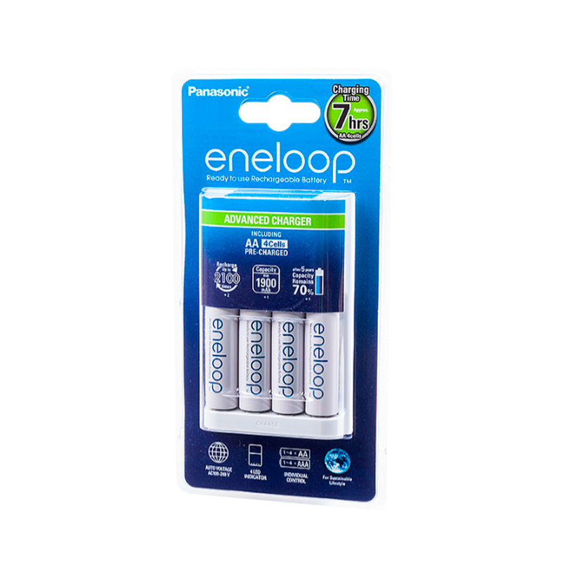 З/У для аккумуляторов Panasonic eneloop Advanced Charger AA/AAA 4 слота +4AA 1900mAh (1/8)