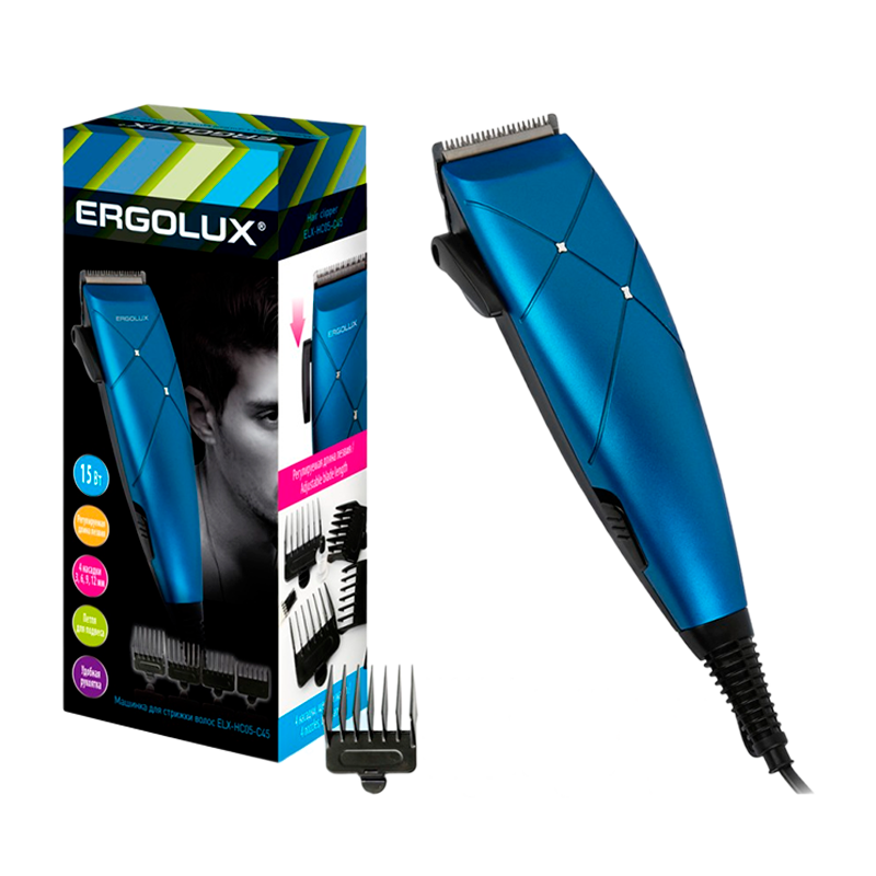 Машинка для стрижки Ergolux ELX-HC05-C45 черный