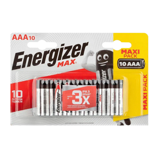 Батарейка Energizer MAX LR03 AAA BL10 Alkaline 1.5V (10/120)