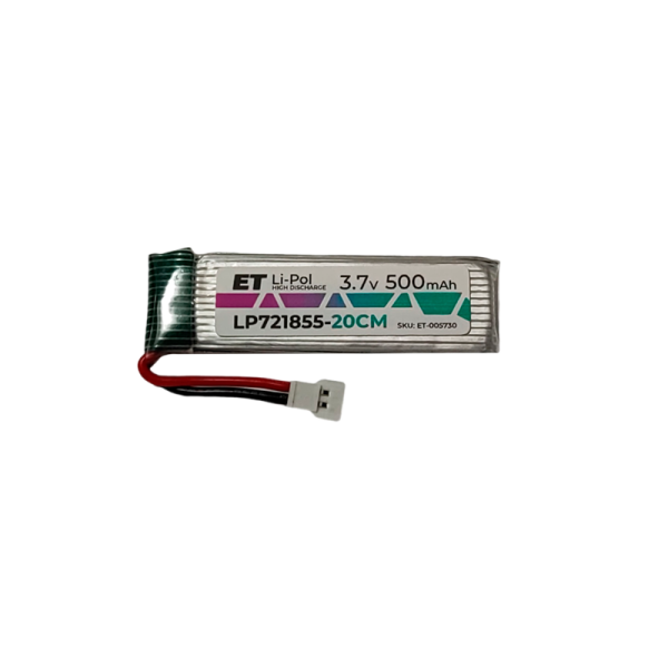 Аккумулятор ET LP721855-20CM Li-Pol, 3.7В, 500мАч (1/20)