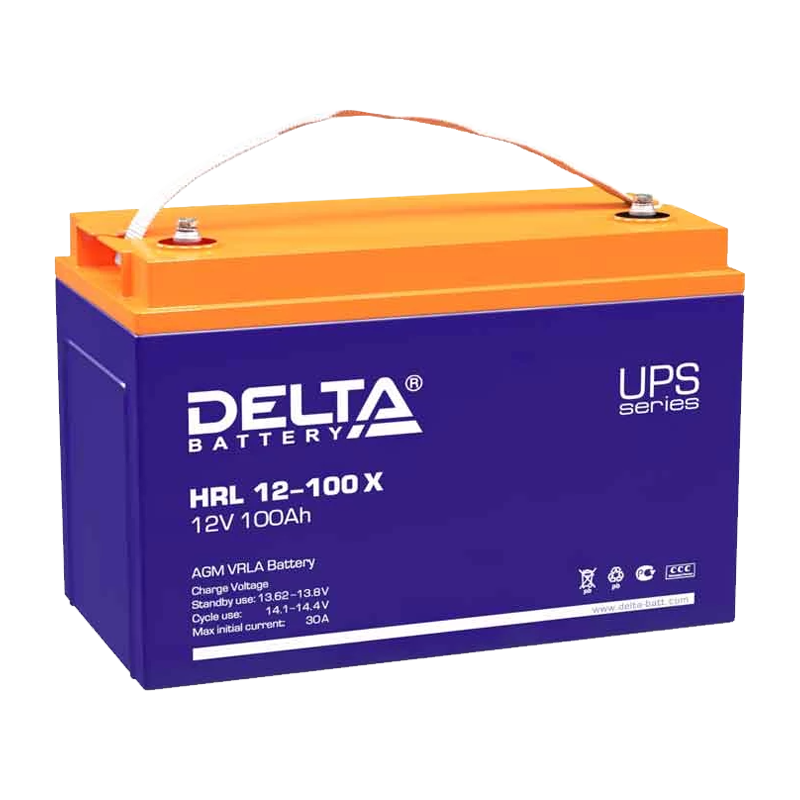 Аккумулятор свинцово-кислотный Delta HRL 12-100 X 12V 100Ah (1/12/100)