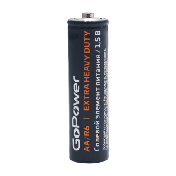 Батарейка GoPower R6 AA Shrink 2 Heavy Duty 1.5V (2/60/1200)