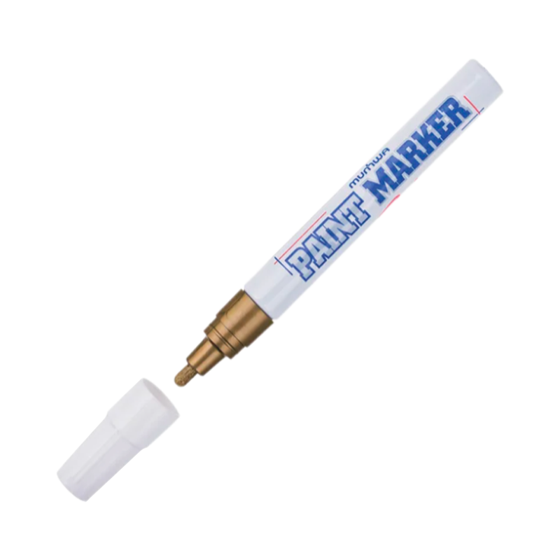 Маркер промышленный MunHwa PAINT MARKER PM-07 4.0мм нитрокраска золотой (1/12/576)