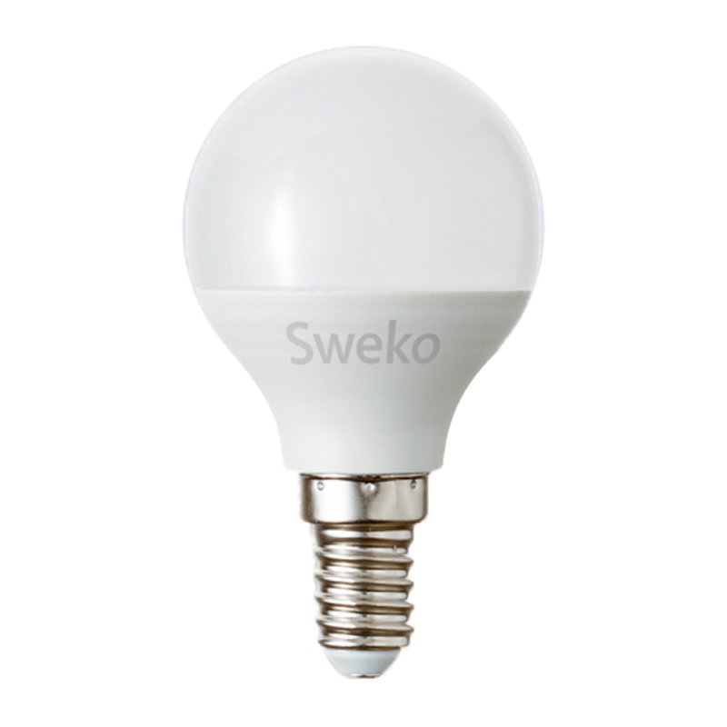 Лампа светодиодная Sweko G45 E14 7W 4000К 230V шар (1/5/100)