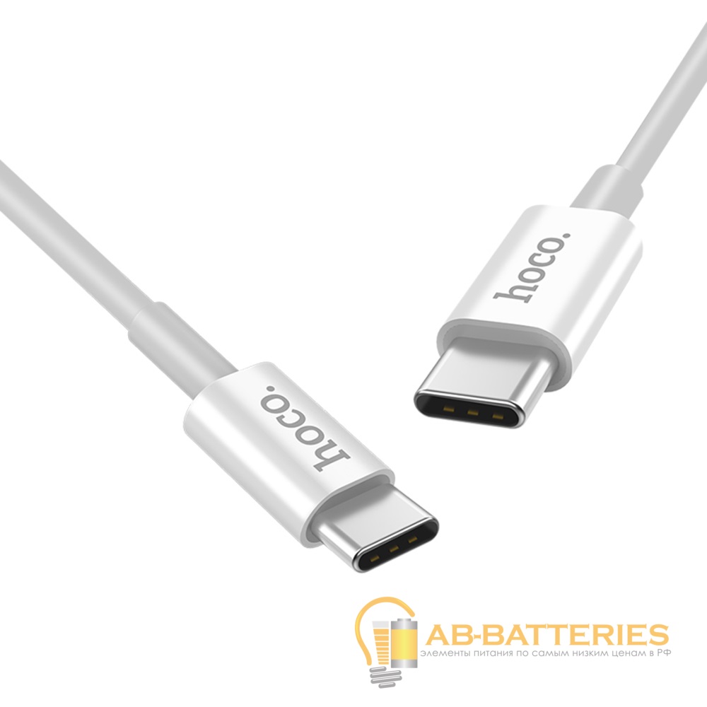 Кабель HOCO X23 USB (m)-Type-C (m) 1.0м 3.0A TPE белый (1/46/276)