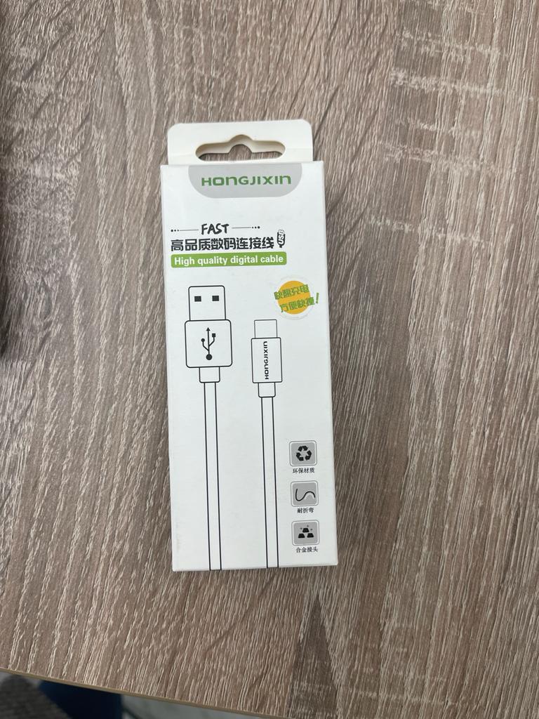 Кабель Hongjixin USB (m)-Type-C (m) 1.0м 2.4A силикон синий